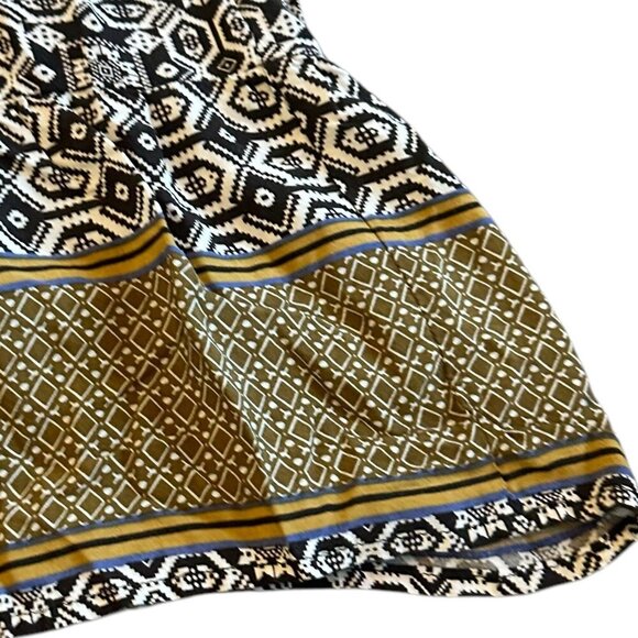 Hazel Anthrpologie Sleeveless Shift Dress Bohemian Print Flowy Size Medium Women - Picture 8 of 11